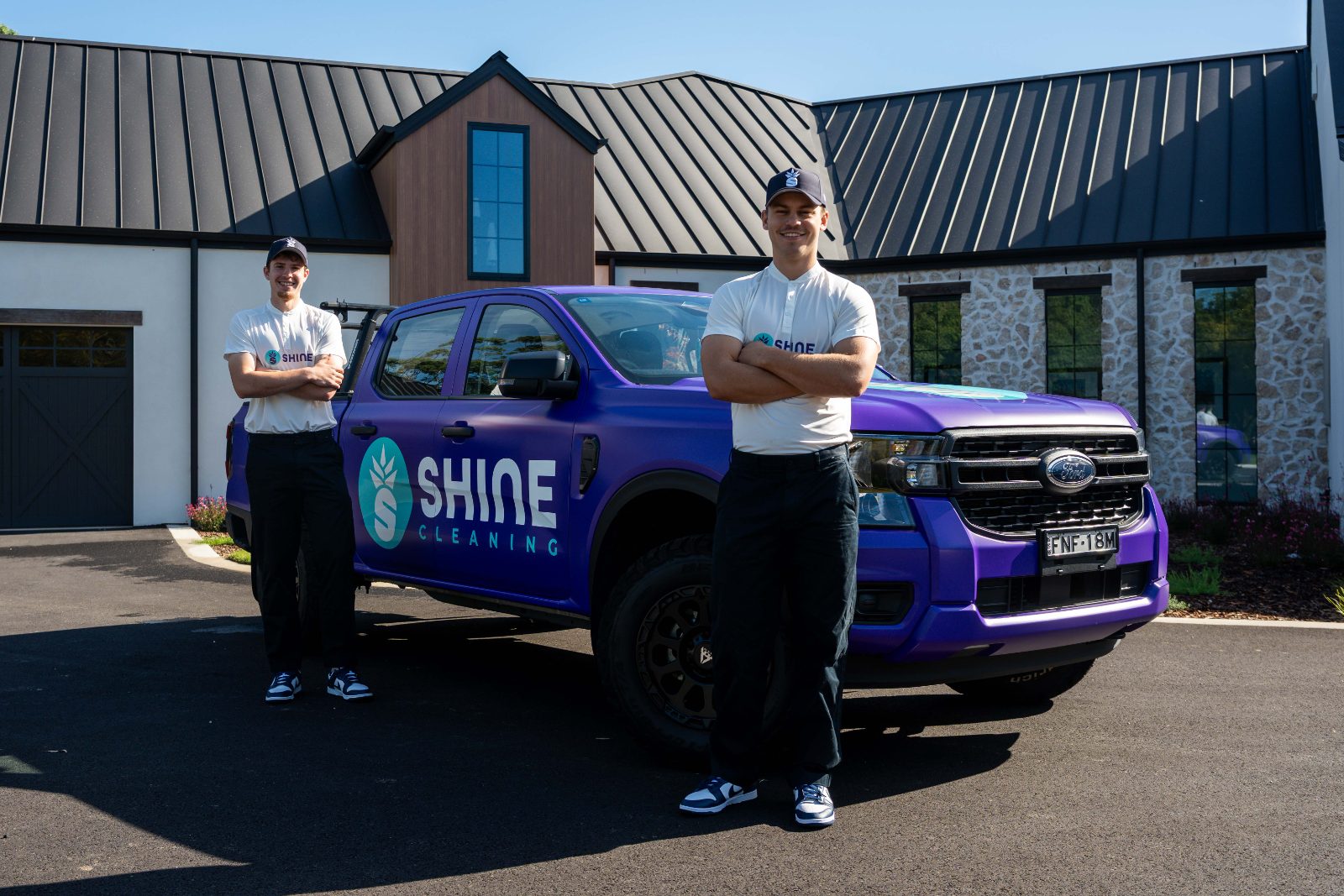 The Shine Cleaning window cleaning team on Sydney North Shore